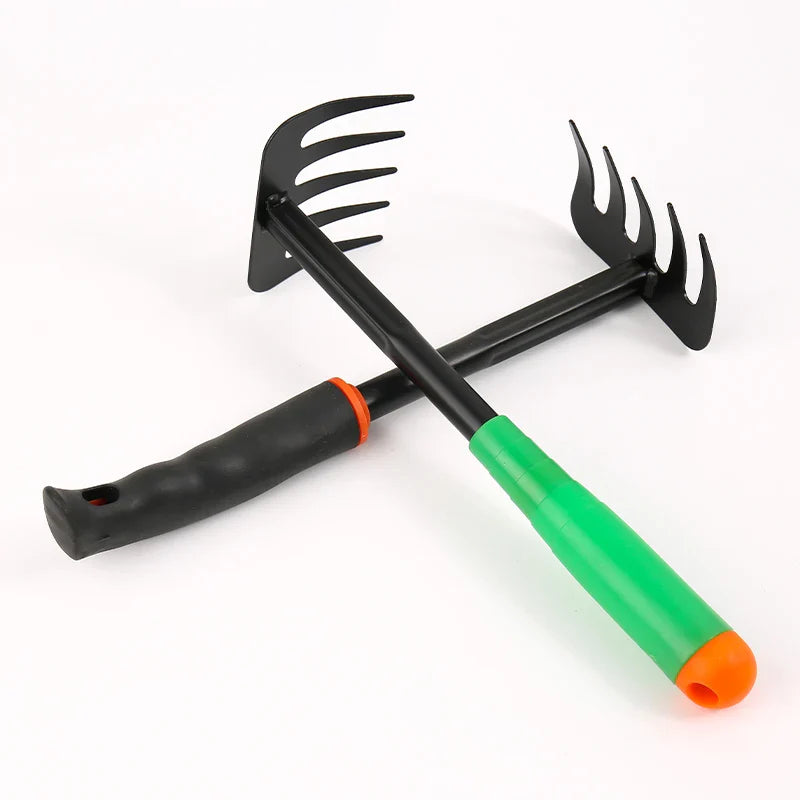 KTX-508627 Mini Garden Fork with Five Teeth for Efficient Weed Removal and Grass Digging