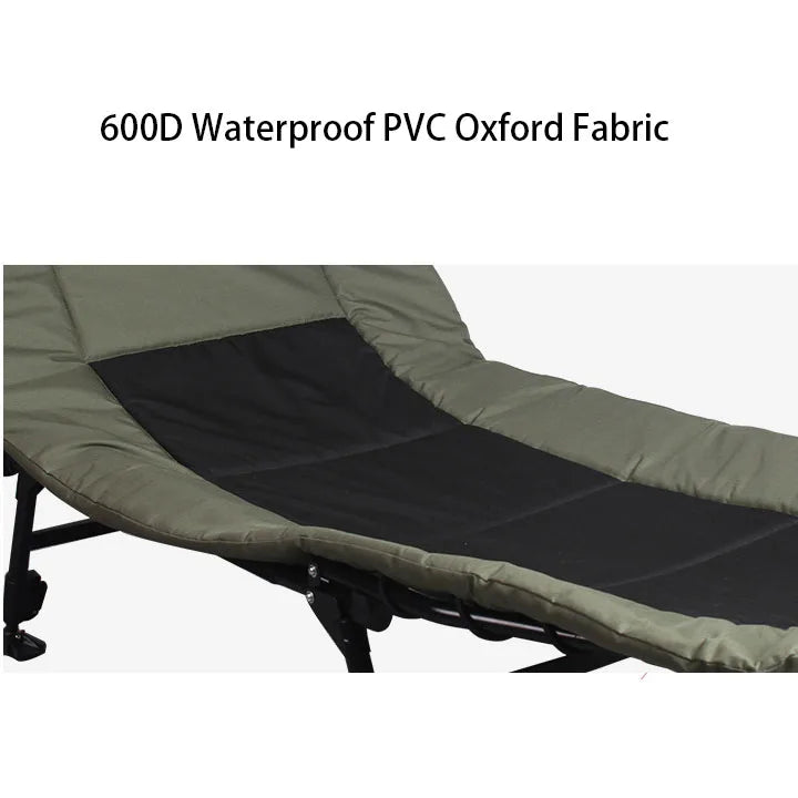 KTX-322899 Folding Fishing Chair with Metal Iron Frame and Solid Wood Seat for Outdoor Camping and Garden Use