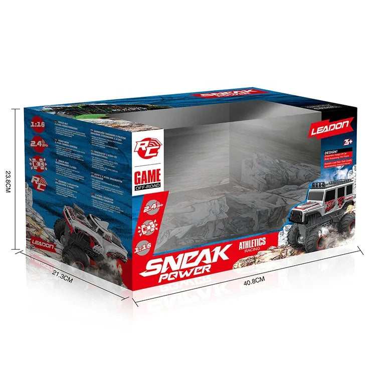 KTX-197075 4X4 Remote Control Monster Truck - 1/16 Scale, 2.4G Electric, Ready-to-Go, Indoor-Outdoor Use