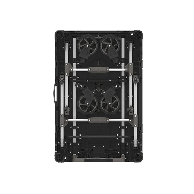 KTX-290131 Lightweight Folding Black Table for Outdoor Camping and Multifunctional Use