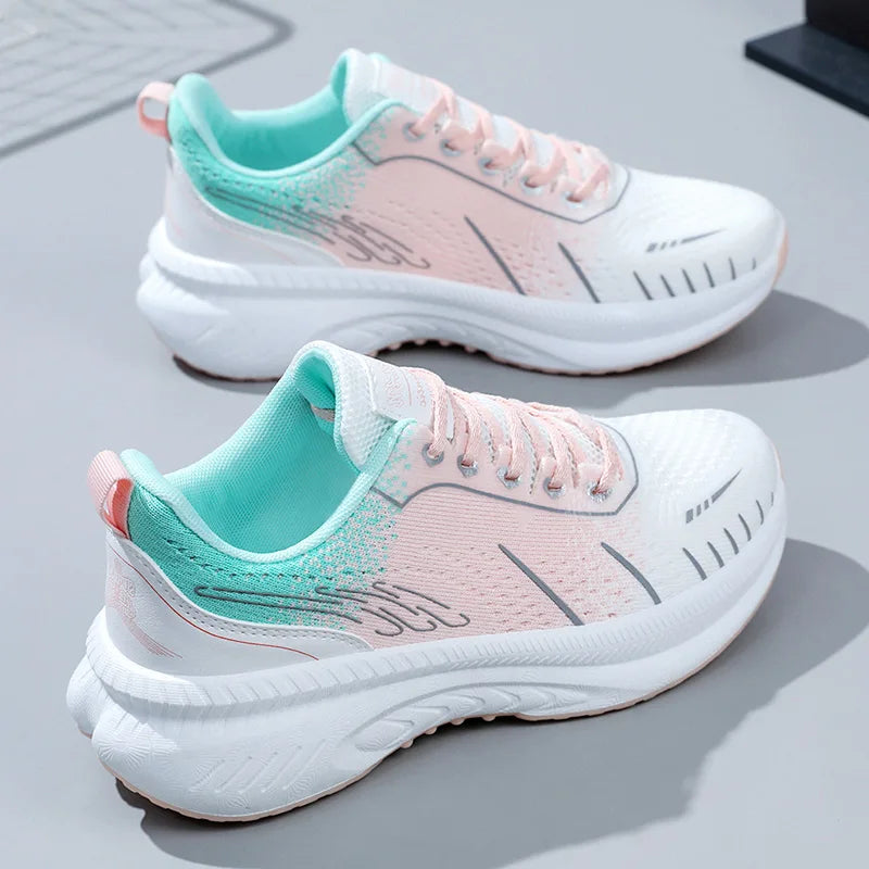 KTX-081683 K2501 New Mesh Breathable Casual Shoes Summer Versatile Lightweight Sports Shoes Student Durable Running Shoes