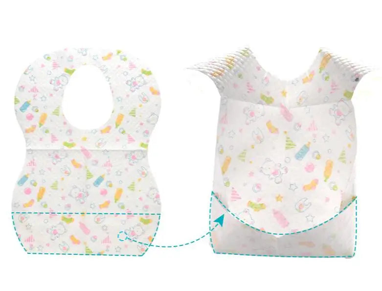 KTX-392403 Sleeveless Disposable Baby Bibs Waterproof Custom Hot Baby Dinner Baby Feeding Bib