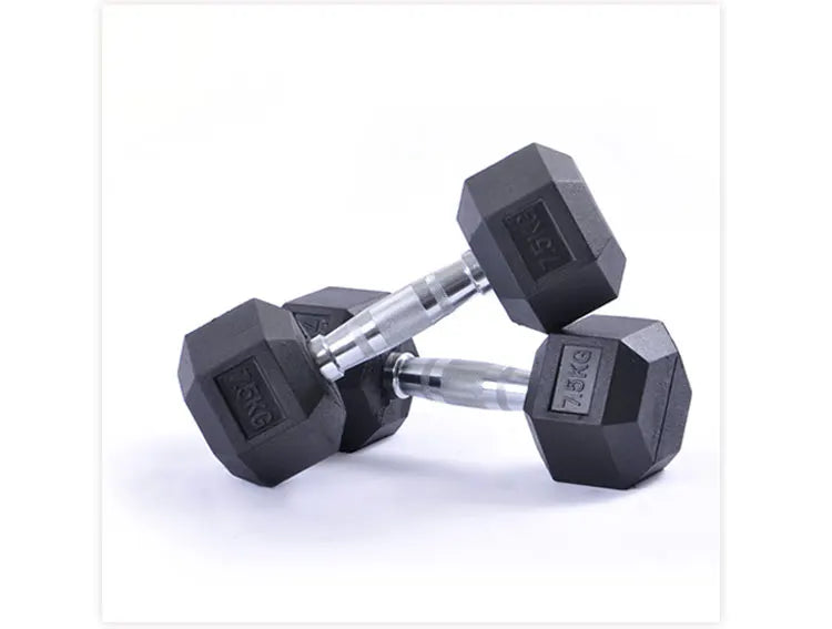 KTX-009875 20kg Steel Hex Dumbbells for Strength Training and Bodybuilding