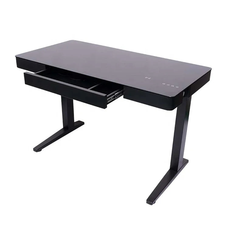 KTX-153299 Adjustable Standing Desk with USB Charging Port for Home Office Use