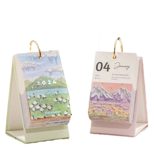 KTX-638483 Custom Full Colour Monthly Executive Wall Desk Calendar 2024 with Logo Printing