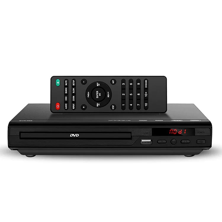KTX-747219 Portable HDMI-Compatible Full HD 1080P DVD Player with USB Support for CD, MP3, MP4, RW, and VCD Playback