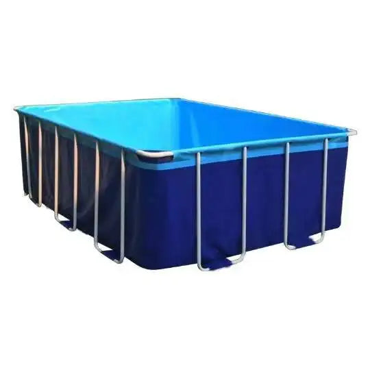 KTX-339859 Metal Frame Folding Swimming Pool for Outdoor Family Fun