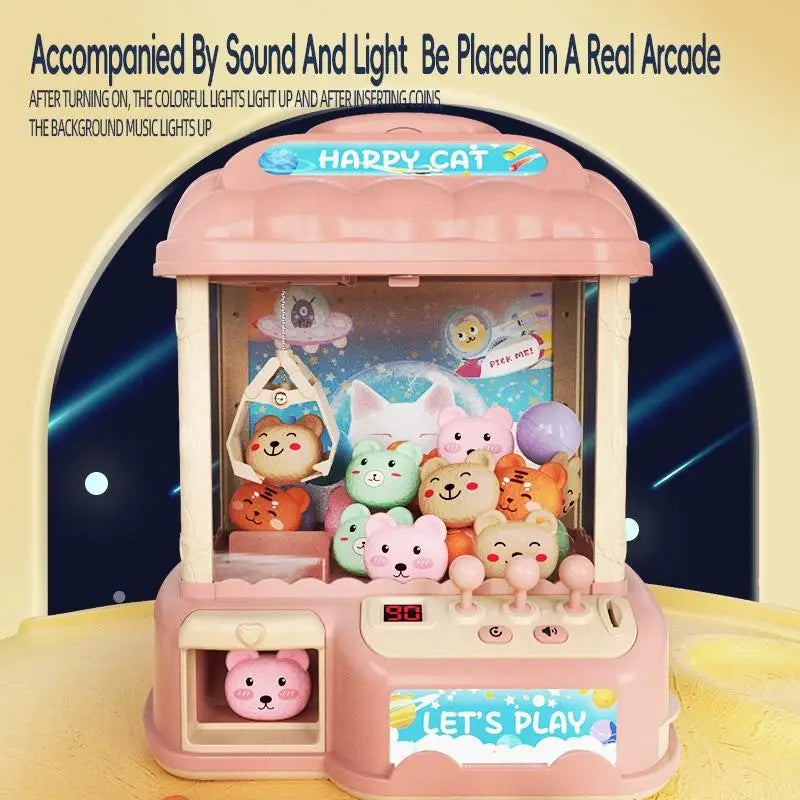 KTX-933779 Mini Doll Catching Machine for Kids - Coin-Operated Toy for Home Use