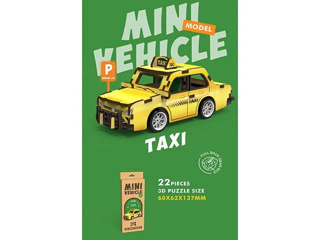 KTX-692051 3D Wooden Puzzle Car for Kids - DIY Assembly Educational Toy