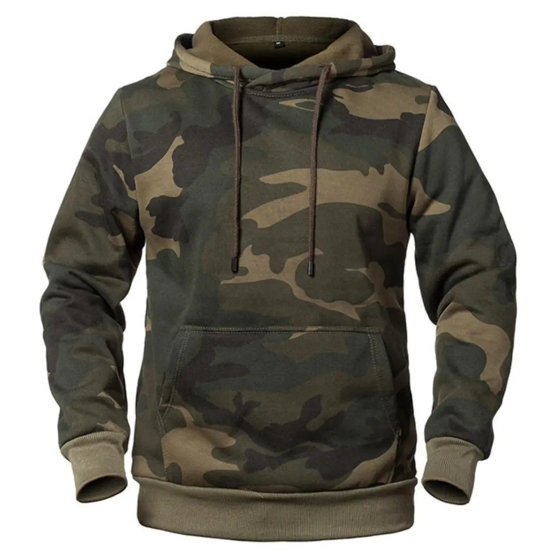 KTX-522323 European American Fashion Brand Men's Long Sleeve Hooded Jacket Autumn Winter Camouflage Sweater Heat Transfer Fleece Hoodie