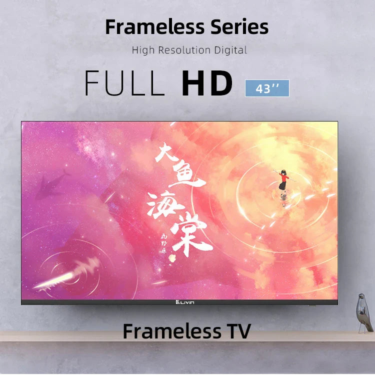 KTX-483923 43-Inch Boardless Smart LED TV with Android Operating System