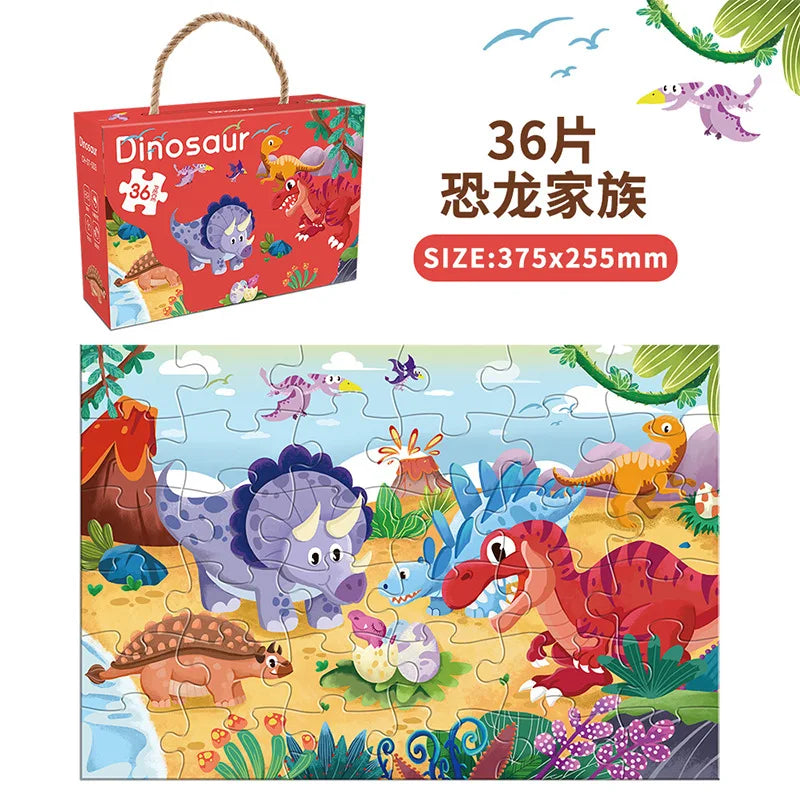 KTX-857811 Custom Round Cardboard Jigsaw Puzzles for Kids - Available in 48, 50, or 100 Pieces