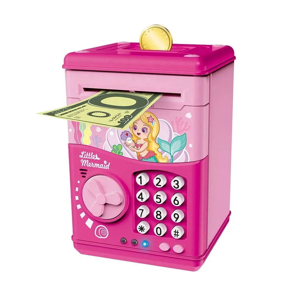 KTX-442259 Digital Password Electronic ATM Piggy Bank for Kids - Safe Plastic Money Saving Box