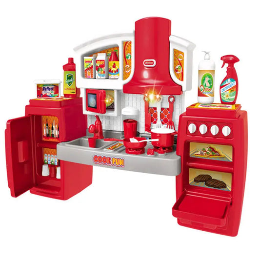 KTX-033235 Kids Kitchen Playset Tableware Simulated Cooking Toys for Girls Ages 5 and Up