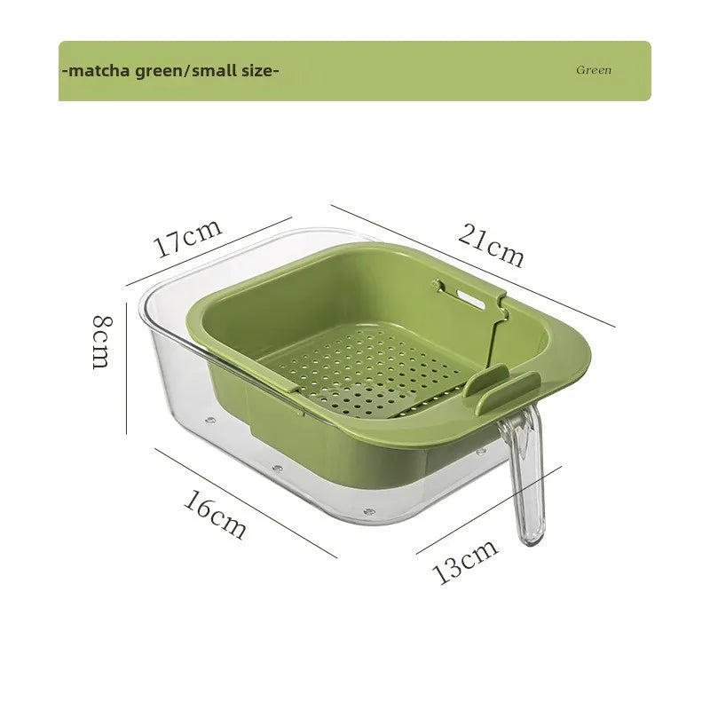 KTX-401811 Double-Layer Plastic Storage Box with Built-In Trash Can for Living Room Use
