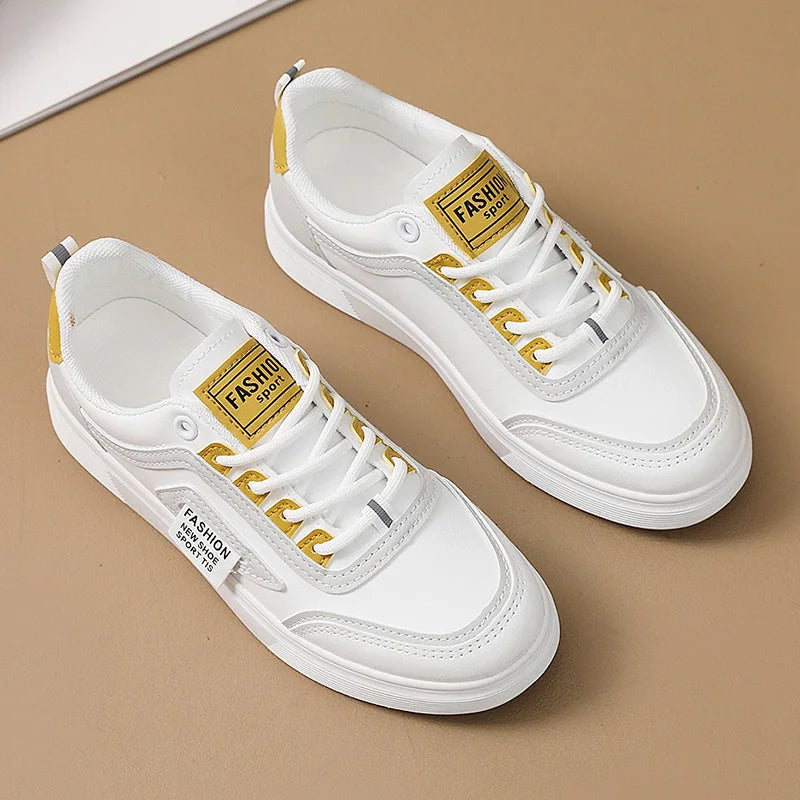 KTX-376595 YQ28 New Colored Women's Board Shoes Spring and Autumn Versatile Breathable Sports Shoes Soft Sole Fashion Casual Shoes