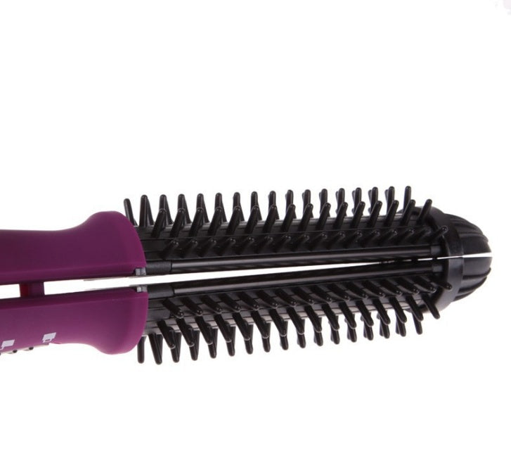 KTX-696403 4 in 1 Hair Curler and Straightener with Electric Coil Comb, 60W ABS, PP, PC, Aluminum, Nylon