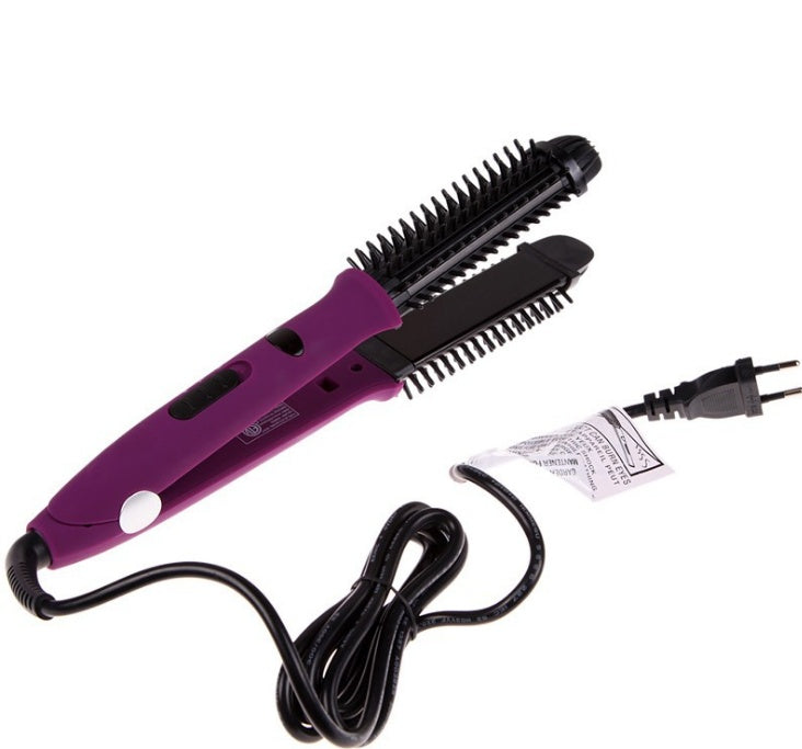 KTX-696403 4 in 1 Hair Curler and Straightener with Electric Coil Comb, 60W ABS, PP, PC, Aluminum, Nylon