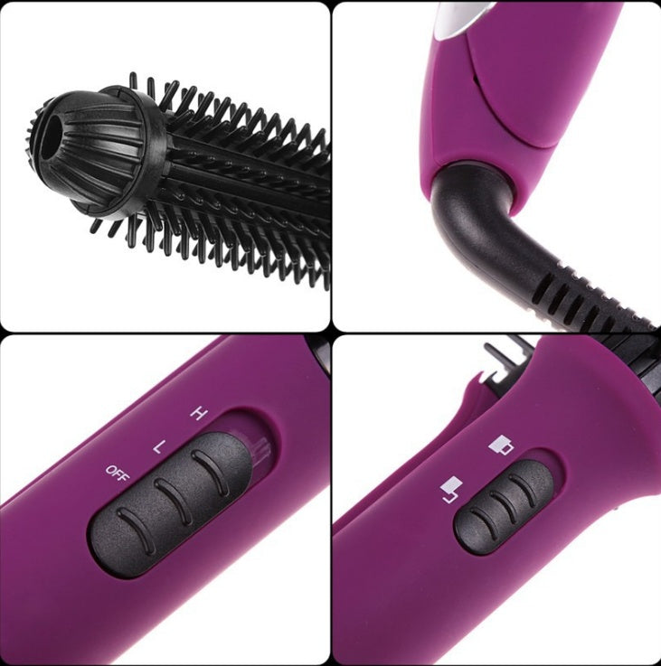 KTX-696403 4 in 1 Hair Curler and Straightener with Electric Coil Comb, 60W ABS, PP, PC, Aluminum, Nylon