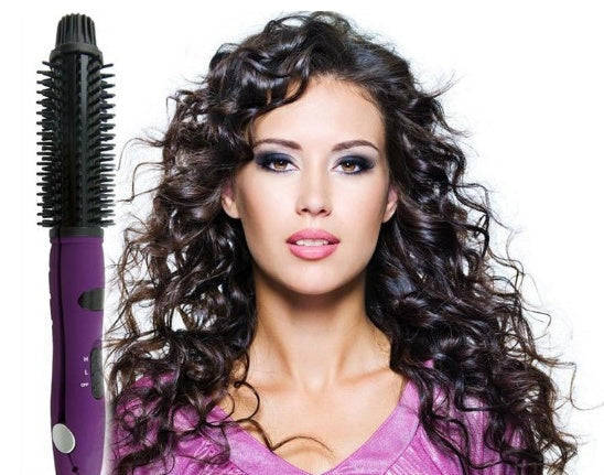 KTX-696403 4 in 1 Hair Curler and Straightener with Electric Coil Comb, 60W ABS, PP, PC, Aluminum, Nylon