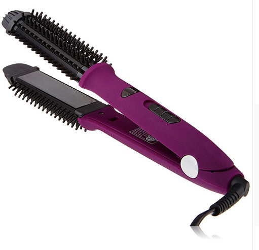 KTX-696403 4 in 1 Hair Curler and Straightener with Electric Coil Comb, 60W ABS, PP, PC, Aluminum, Nylon