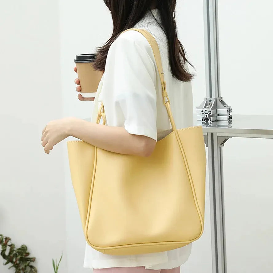 KTX-300371 Soft Leather One Shoulder Messenger Bag - Casual Retro Design in Various Colours