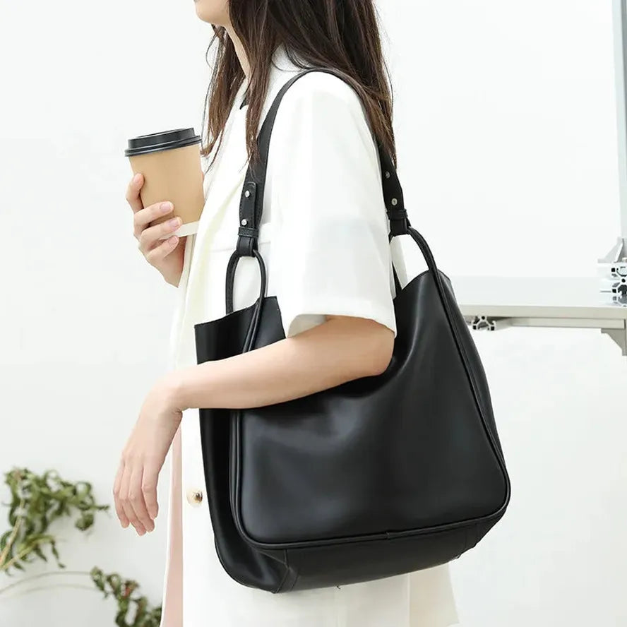 KTX-300371 Soft Leather One Shoulder Messenger Bag - Casual Retro Design in Various Colours