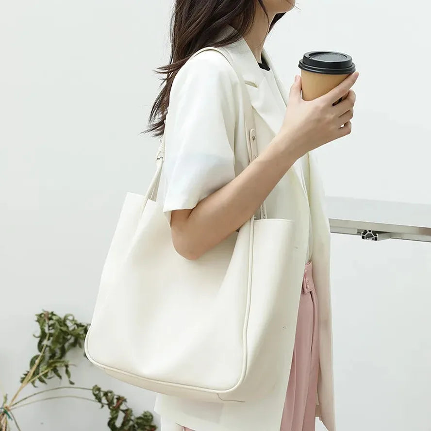 KTX-300371 Soft Leather One Shoulder Messenger Bag - Casual Retro Design in Various Colours