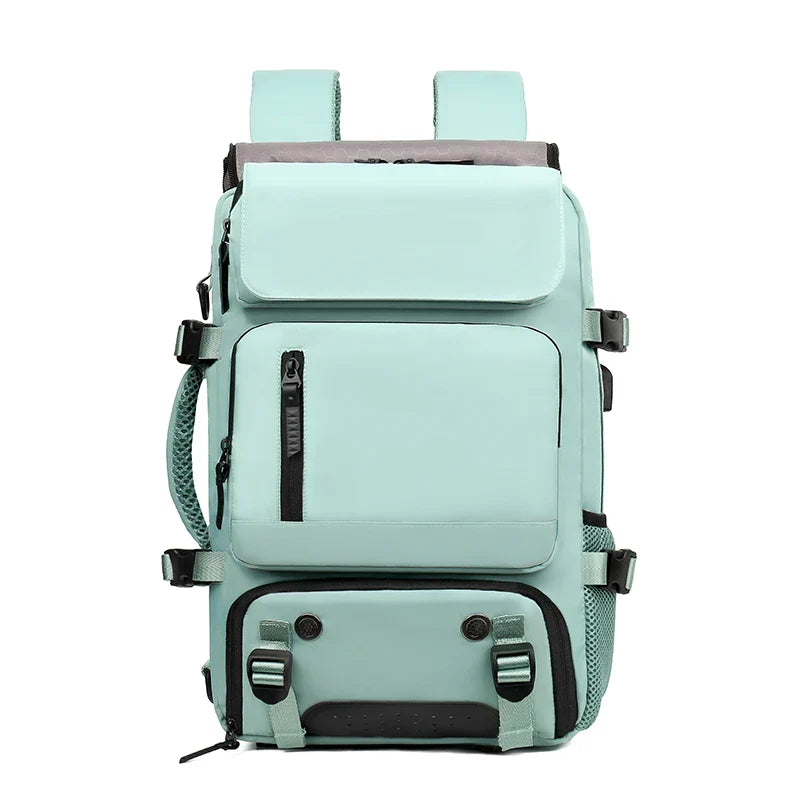 KTX-684691 Lightweight Waterproof Laptop Backpack with USB Charging and Dry Wet Separation Compartments