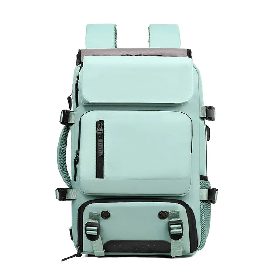 KTX-684691 Lightweight Waterproof Laptop Backpack with USB Charging and Dry Wet Separation Compartments