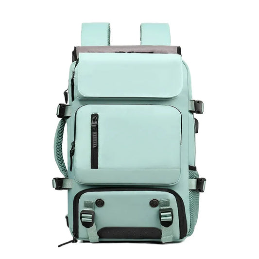 KTX-684691 Lightweight Waterproof Laptop Backpack with USB Charging and Dry Wet Separation Compartments