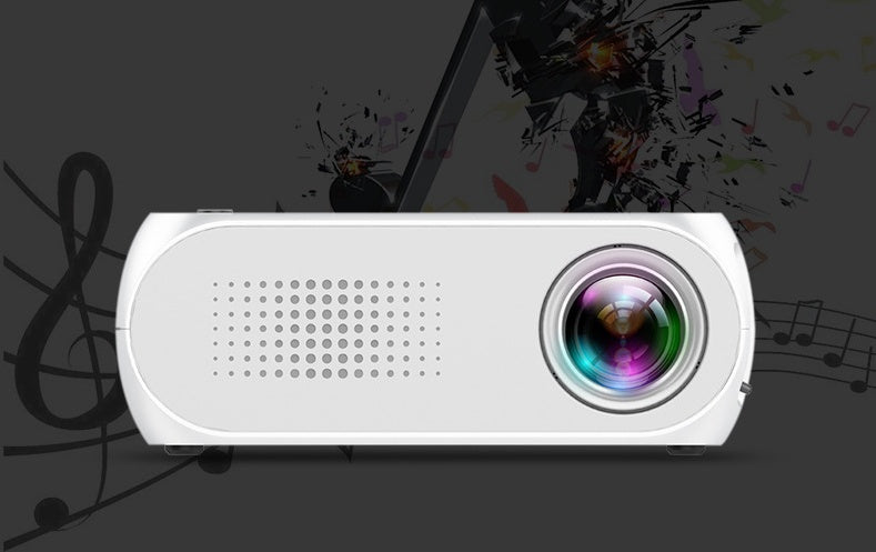 KTX-880915 HD 1080P Mini Home Pico Projector with HDMI and AV Inputs - Supports U Disks and TF Cards
