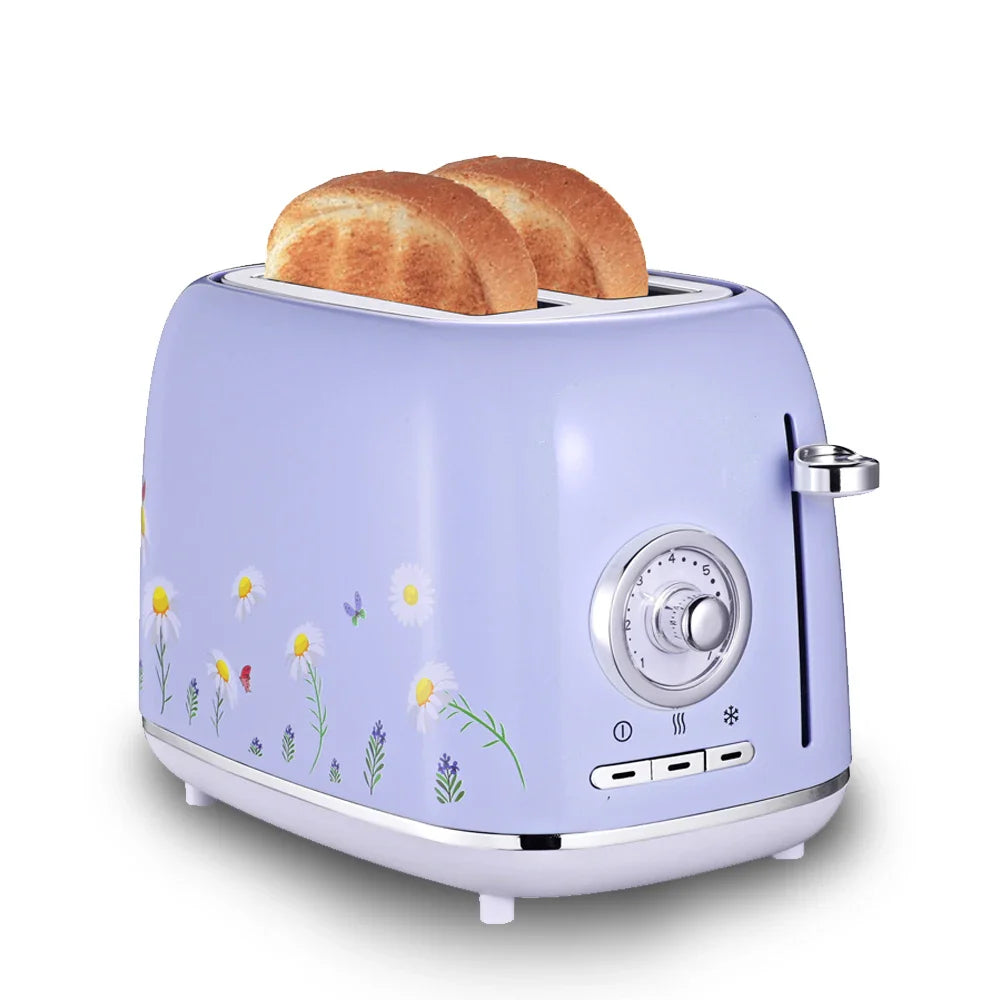KTX-060627 Electric Pink Toaster with Custom Logo Design and Oven Functionality