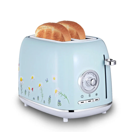 KTX-060627 Electric Pink Toaster with Custom Logo Design and Oven Functionality
