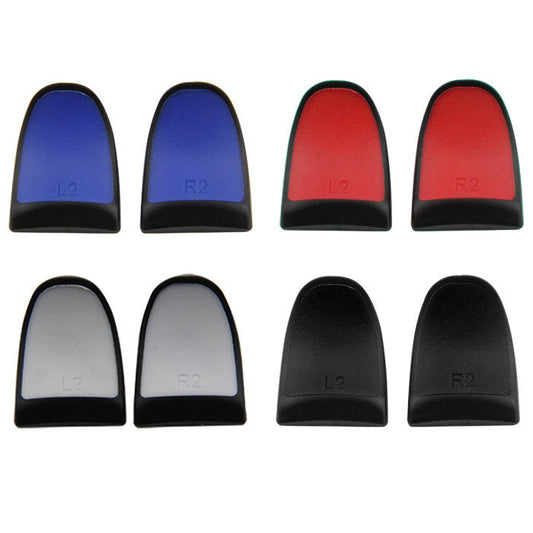 KTX-274131 PS4 L2 R2 Replacement Handle Buttons Set - Durable ABS + Rubber Material, Compatible with PS4 Game Controllers