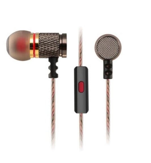 KTX-825235 Dynamic In-Ear Headphones with Microphone and Subwoofer for Mobile and MP3 Devices