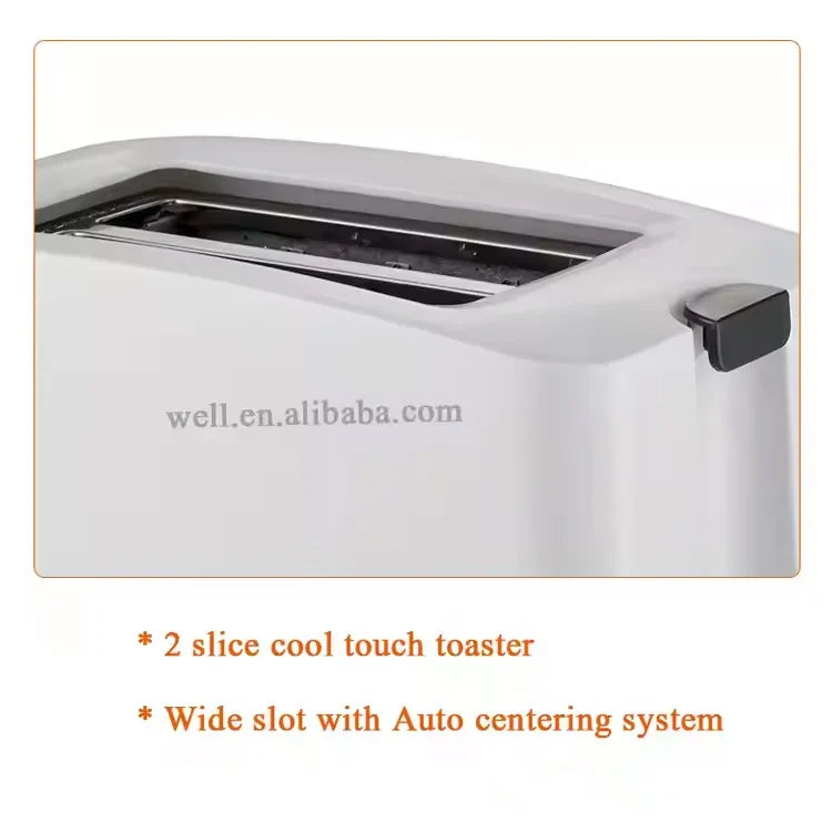 KTX-435731 750W Plastic Toaster for Bread - Compact and Efficient Design