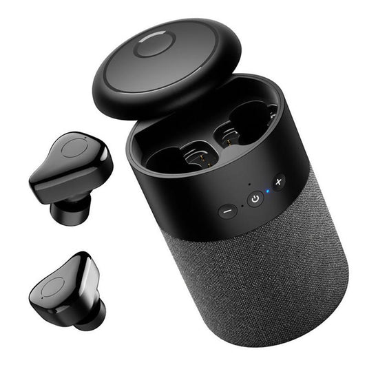 KTX-248915 Portable Bluetooth Speaker Headset with Built-in Lithium Battery and 6-Hour Playtime, Dual Speakers, 32GB Expandable Storage, Black or White Options