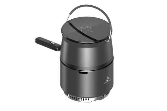 KTX-646675 Portable Lightweight Oil-Free Charcoal Air Fryer for Outdoor Camping