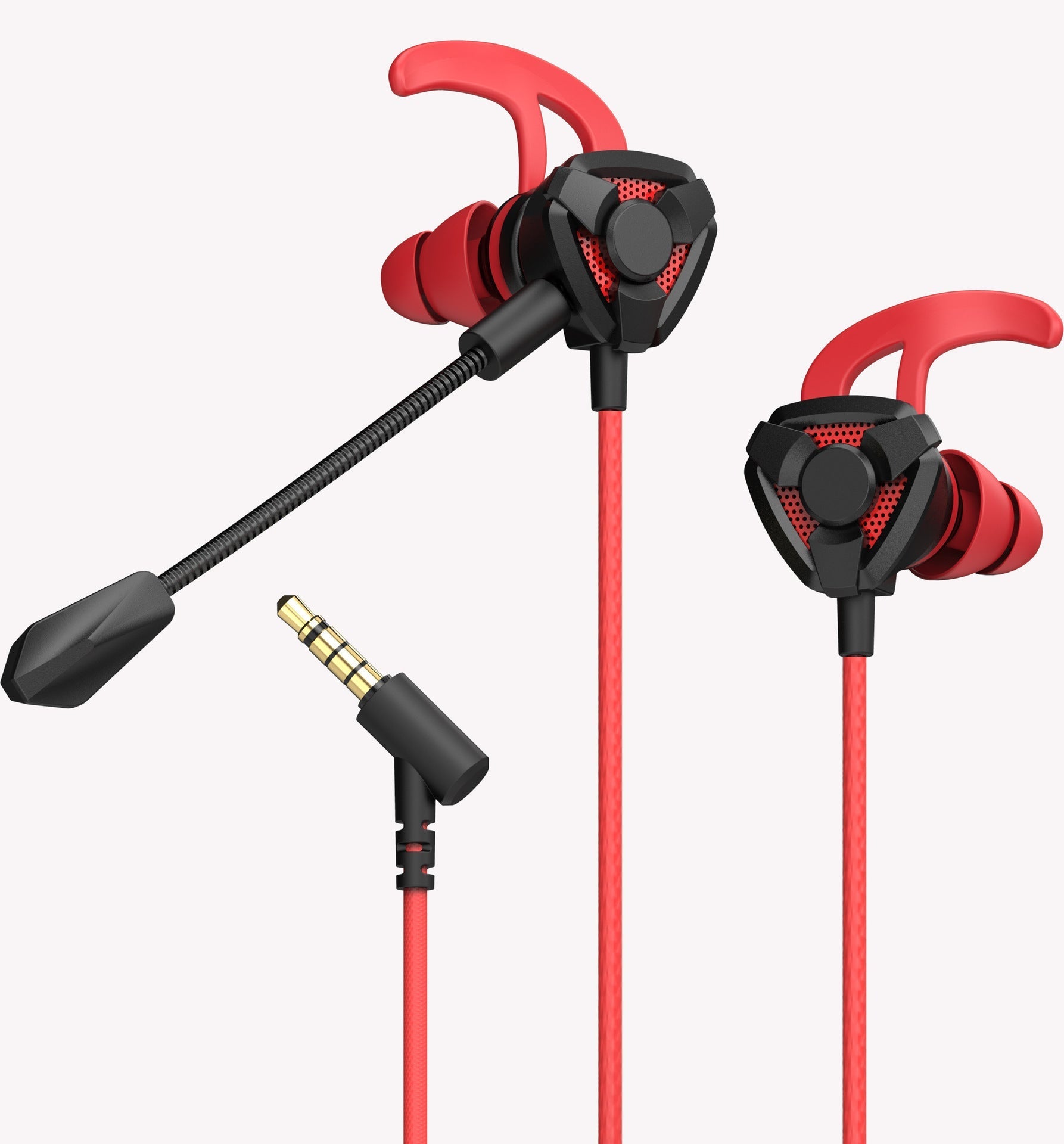 KTX-950099 Gaming Earbud Headset with Microphone for Mobile Devices - Wired, 3.5mm Plug, ABS Material, 1.2m Cable Length