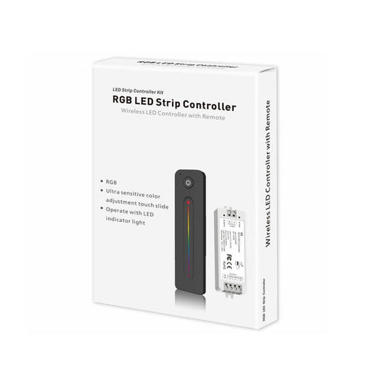 KTX-872083 Wireless RF LED Dimmer Switch Controller for 12V, 5V, 24V, 36V RGB Lighting, 8A Capacity