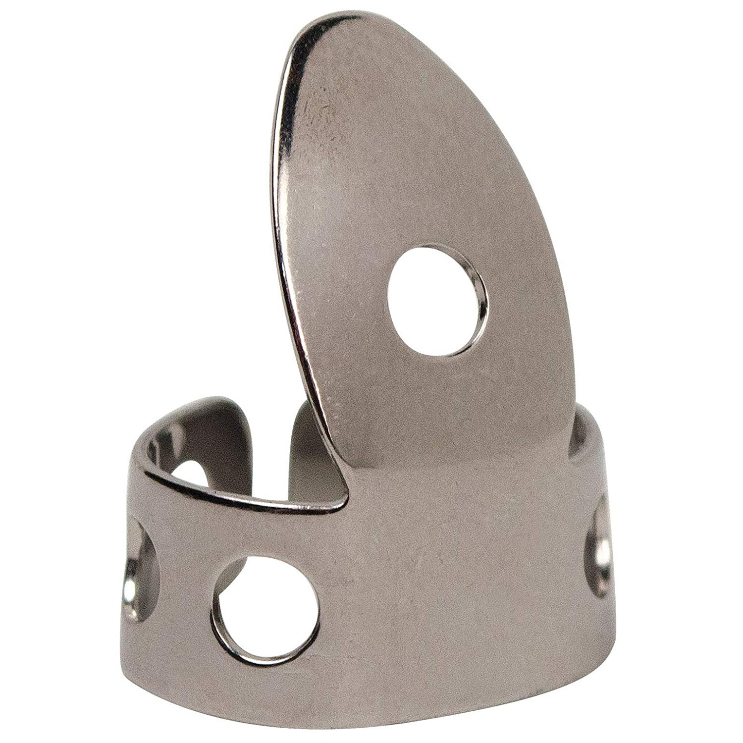 KTX-467859 Guitar Metal Finger Stalls - Set of 4 Durable Finger Picks for Musicians