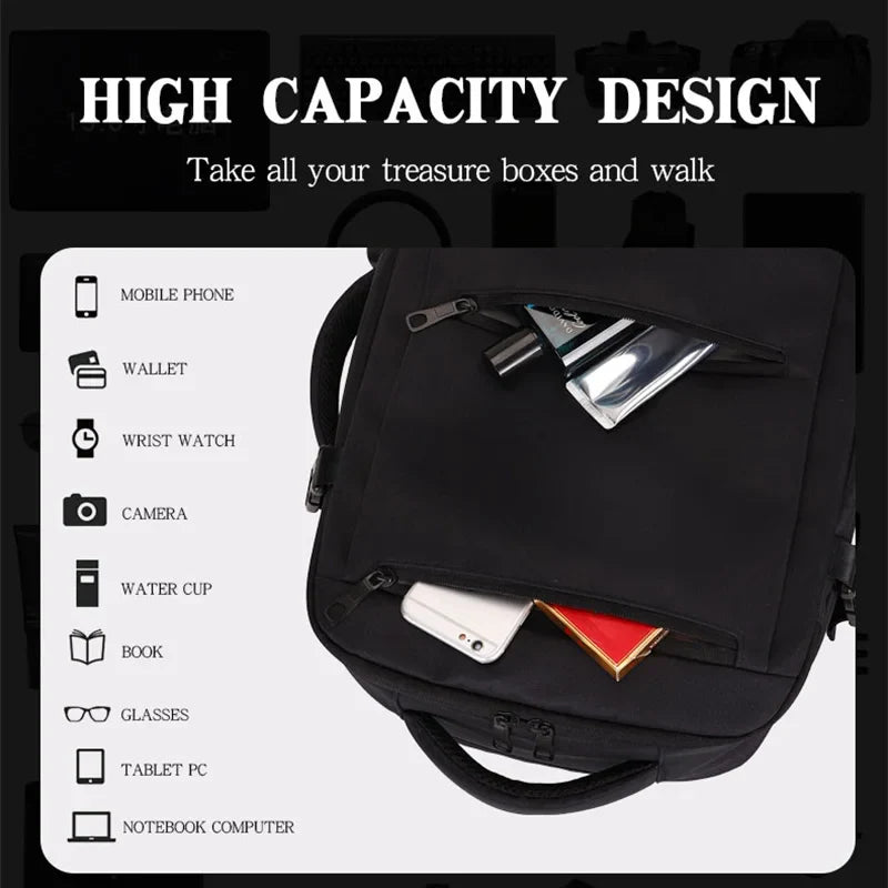 KTX-117587 Custom Large Capacity Laptop Backpack for Casual and Business Use - Unisex, Suitable for Students