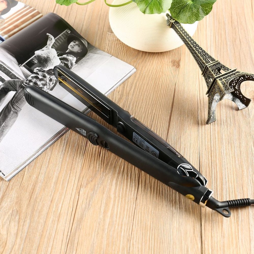 JMT-012746 Tourmaline Ceramic Steam Hair Straightener with Argan Oil Infusion and Adjustable Steam Control