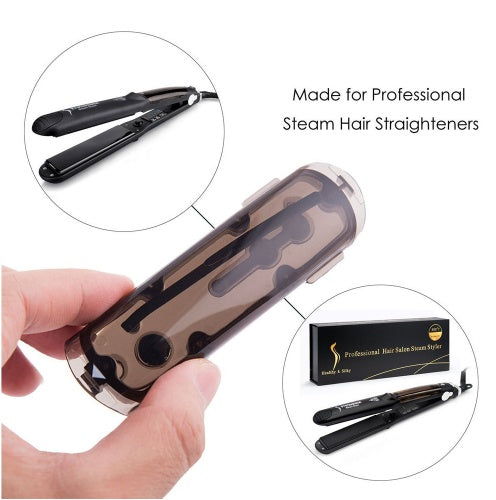JMT-012746 Tourmaline Ceramic Steam Hair Straightener with Argan Oil Infusion and Adjustable Steam Control