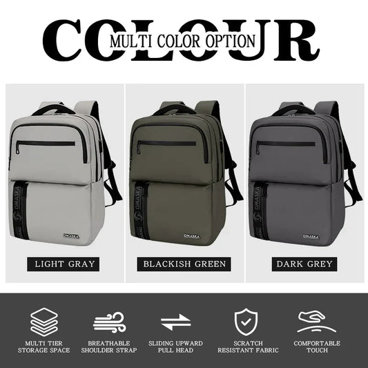 KTX-837331 Stylish Waterproof Nylon Backpack for Men with Custom Logo Printing and Laptop Compartment