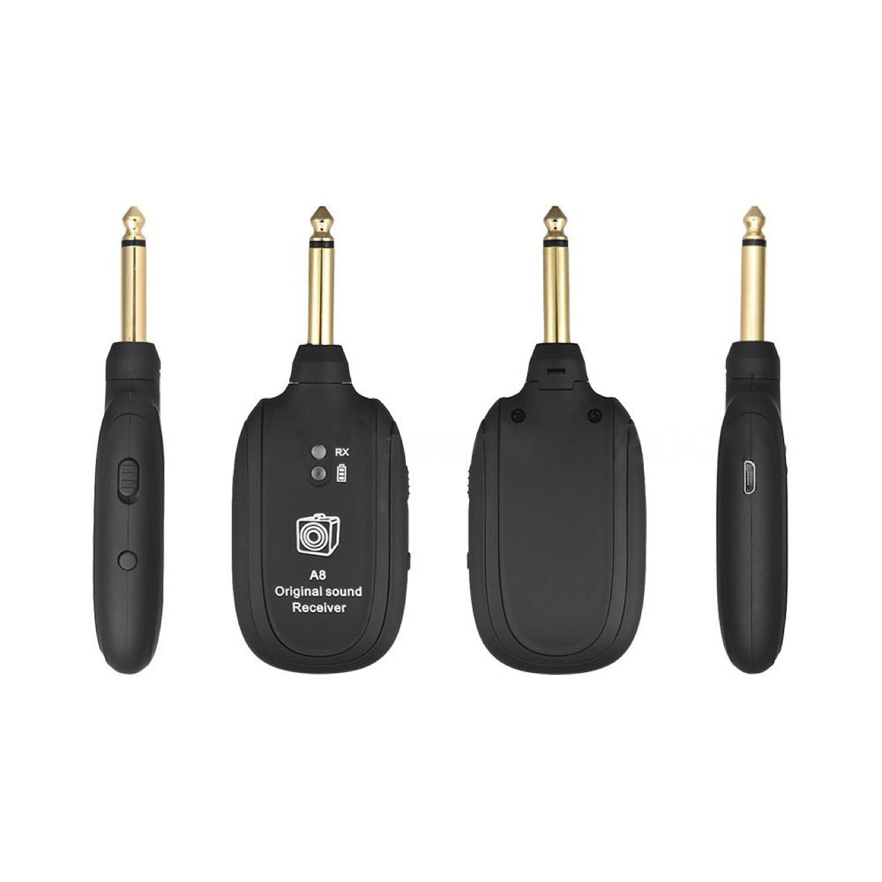 KTX-658131 Wireless Guitar Pickup System with Rechargeable Receiver - Up to 50m Range, Low Latency