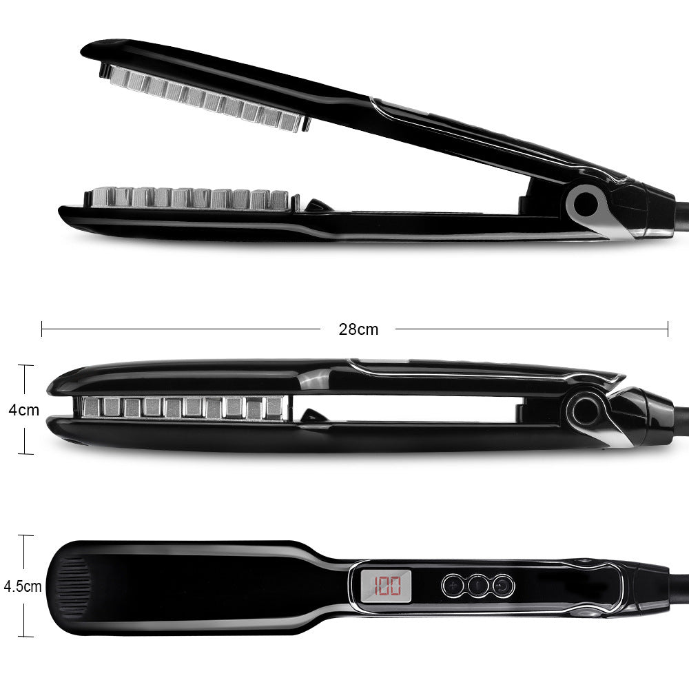 KTX-713363 Digital Flat Iron for Hair Styling with LCD Display - Tourmaline Ceramic & Adjustable Temperature Control
