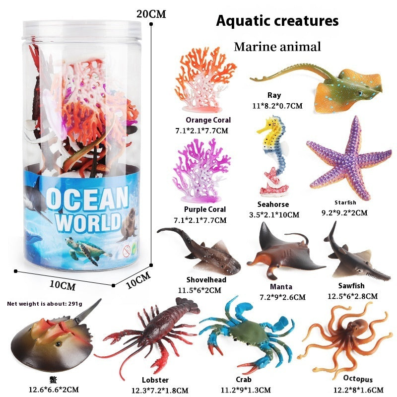 JMT-016394 Realistic Plastic Devil Fish/Ray Fish Marine Animal Model for Educational Play