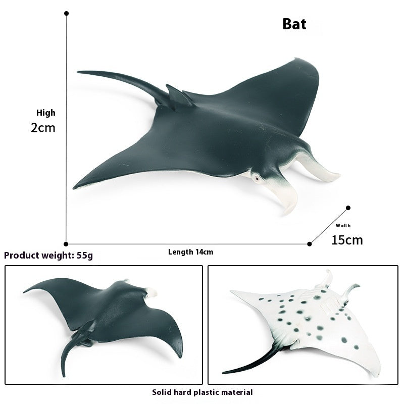 JMT-016394 Realistic Plastic Devil Fish/Ray Fish Marine Animal Model for Educational Play